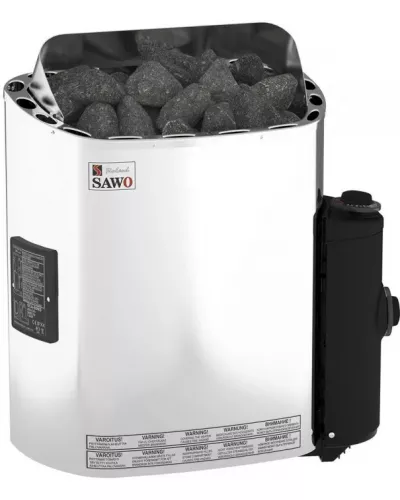 Электрическая печь для сауны SAWO SCANDIA SCA-90NB-Z (9 кВт, встроенный пульт, внутри оцинковка, снаружи нержавейка)