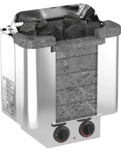 Электрическая печь для сауны SAWO CUMULUS CML-45NB-P (4,5 кВт, встроенный пульт, облицовка – талькохлорит)
