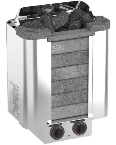 Электрическая печь для сауны SAWO CUMULUS CML-90NB-P (9 кВт, встроенный пульт, облицовка – талькохлорит)