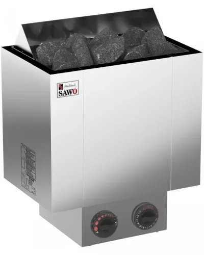 Электрическая печь для сауны SAWO NORDEX NRX-60NB-Z (6 кВт, встроенный пульт, внутри оцинковка, снаружи нержавейка)