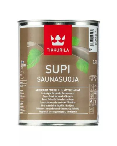 Tikkurila Supi Saunasuoja / Тиккурила Супи Саунасуоя пропитка для саун и бань