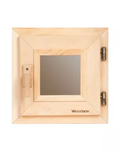 Окно Woodson 30*30, стекло бронза, ольха
